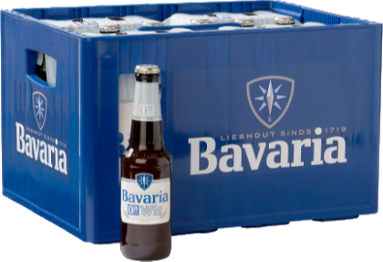 Bavaria Wit 0.0% krat met 24 flesjes van 30cl Bavaria Wit 0.0% krat met 24 flesjes van 30cl